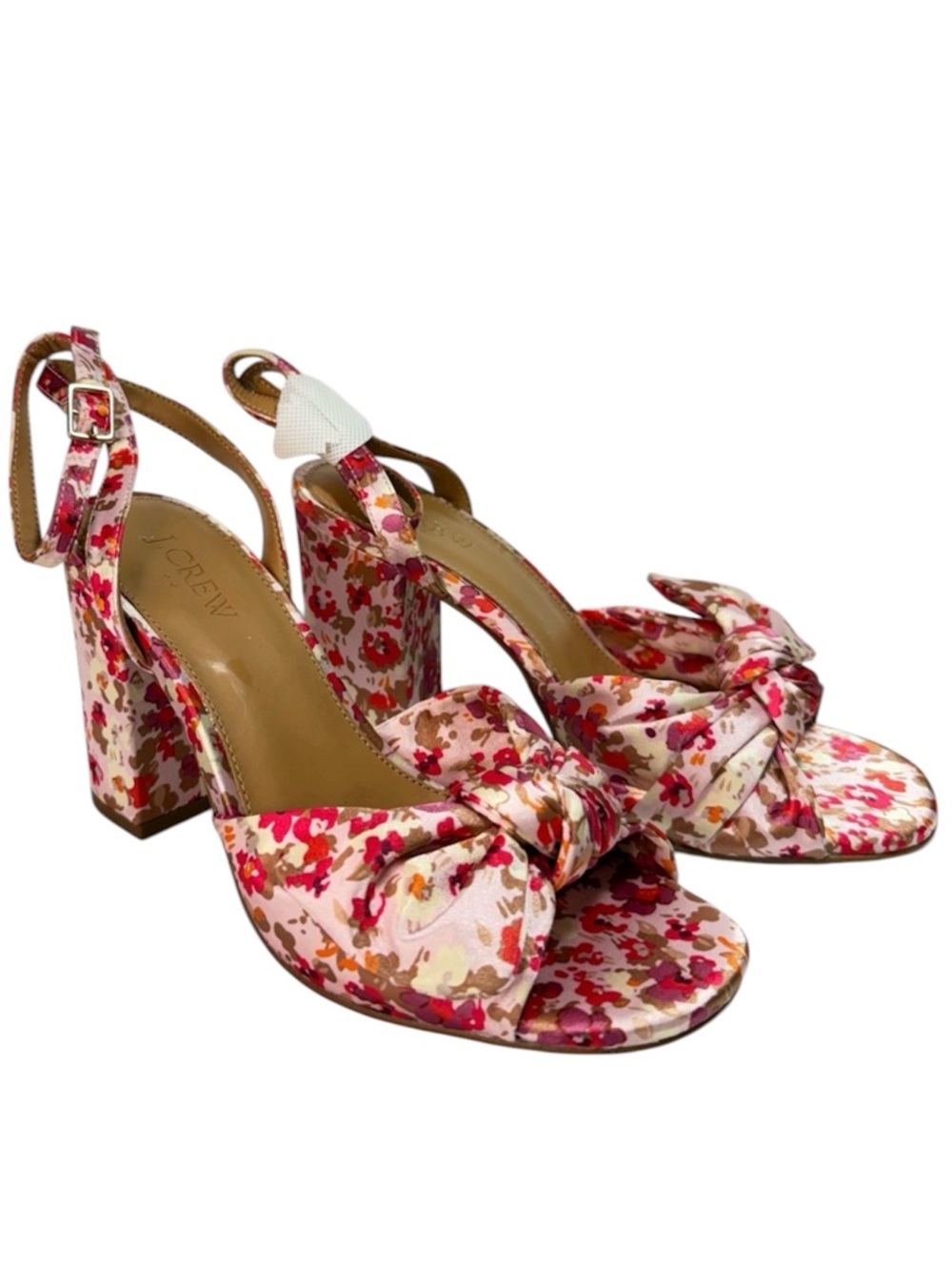 J. Crew Ditsy Floral Print Peep Toe Heeled Sandals NWOT